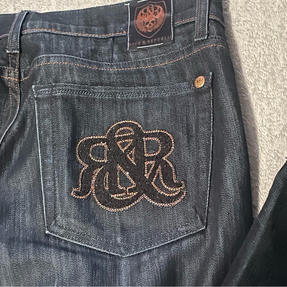 Rock & Republic Kasandra bootcut dark wash size 31 x 33 length - Picture 3 of 11